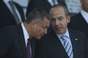 Felipe Calderón y Genaro García Luna