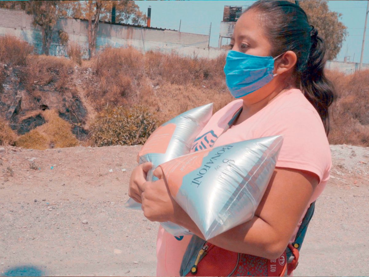 agua en bolsa