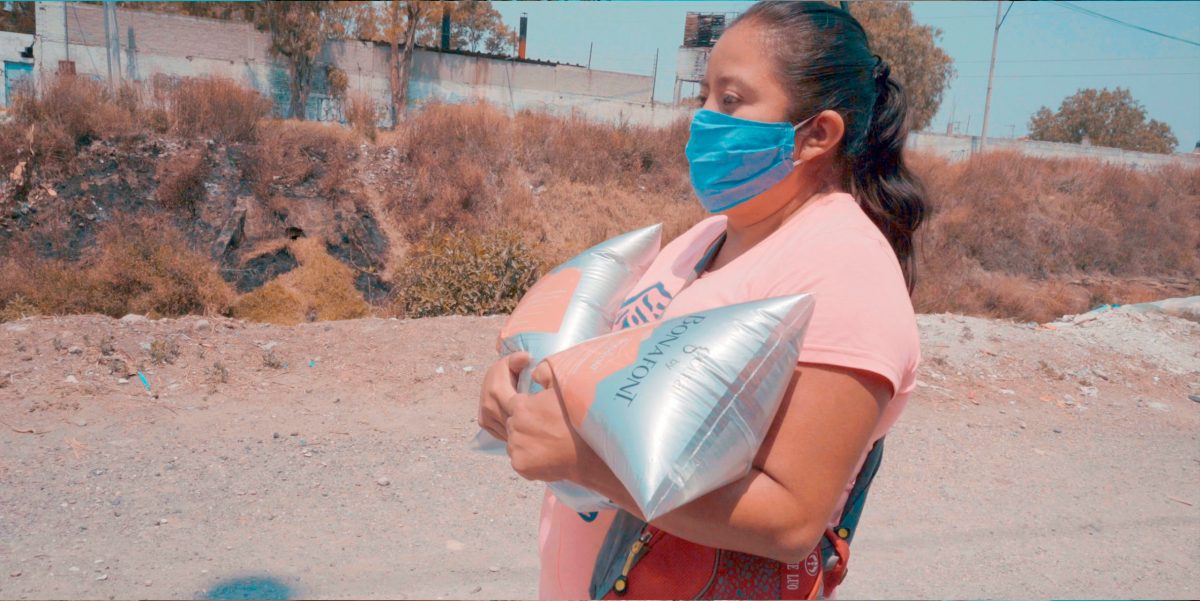 agua en bolsa