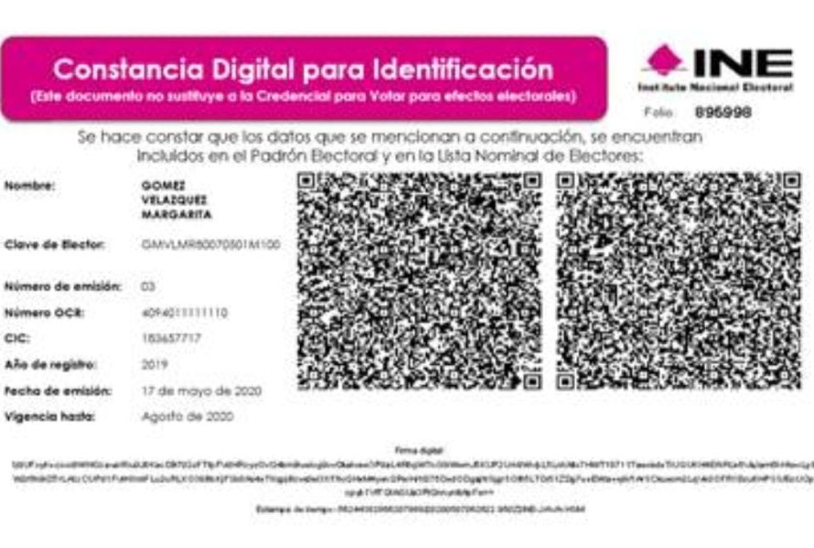 Obtén Tu Constancia Digital De Identidad Del Ine 24 Horas 4365