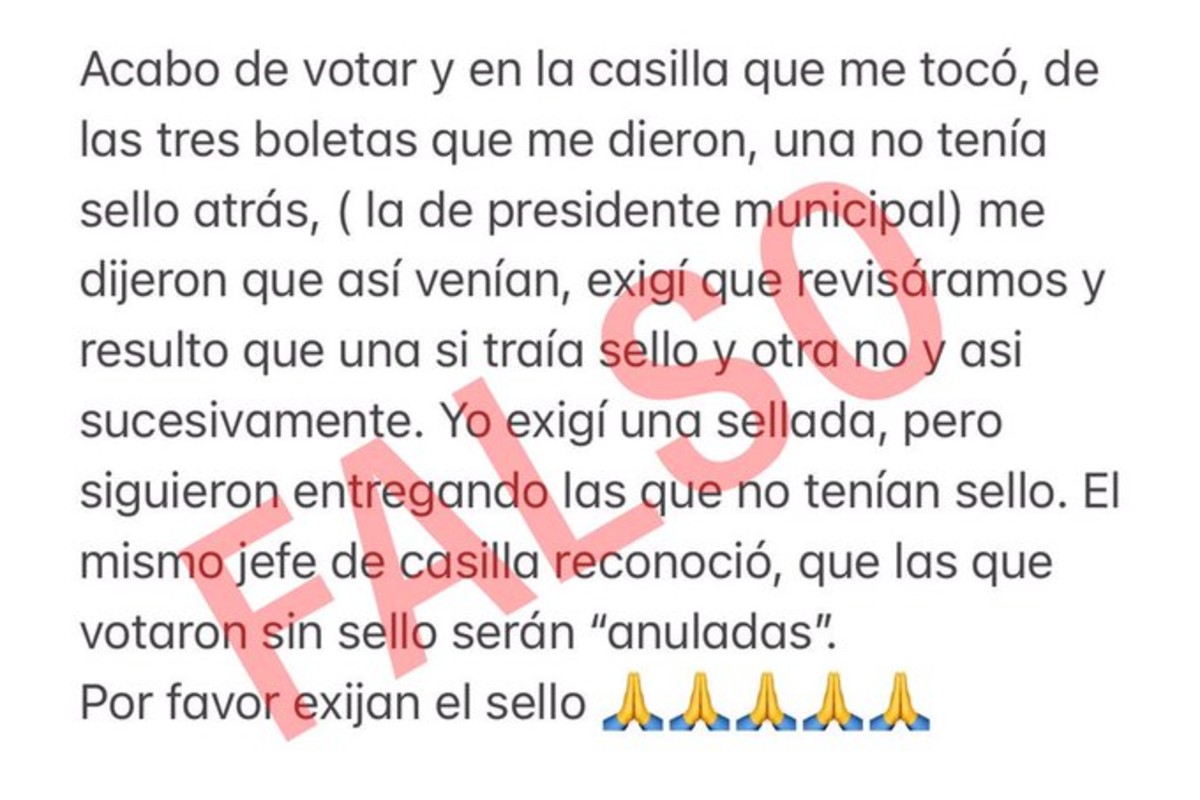 El IEE de Sonora señaló como falso la anulación de las boletas