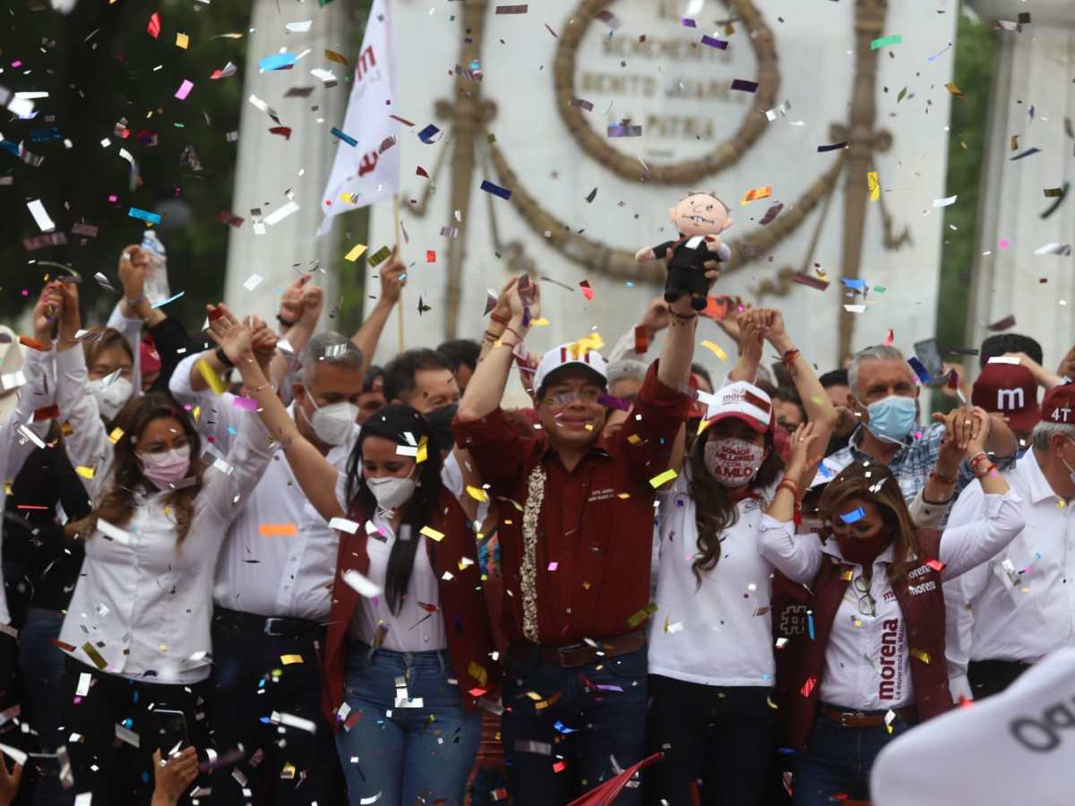 Mario Delgado celebra triunfo de Morena en elecciones