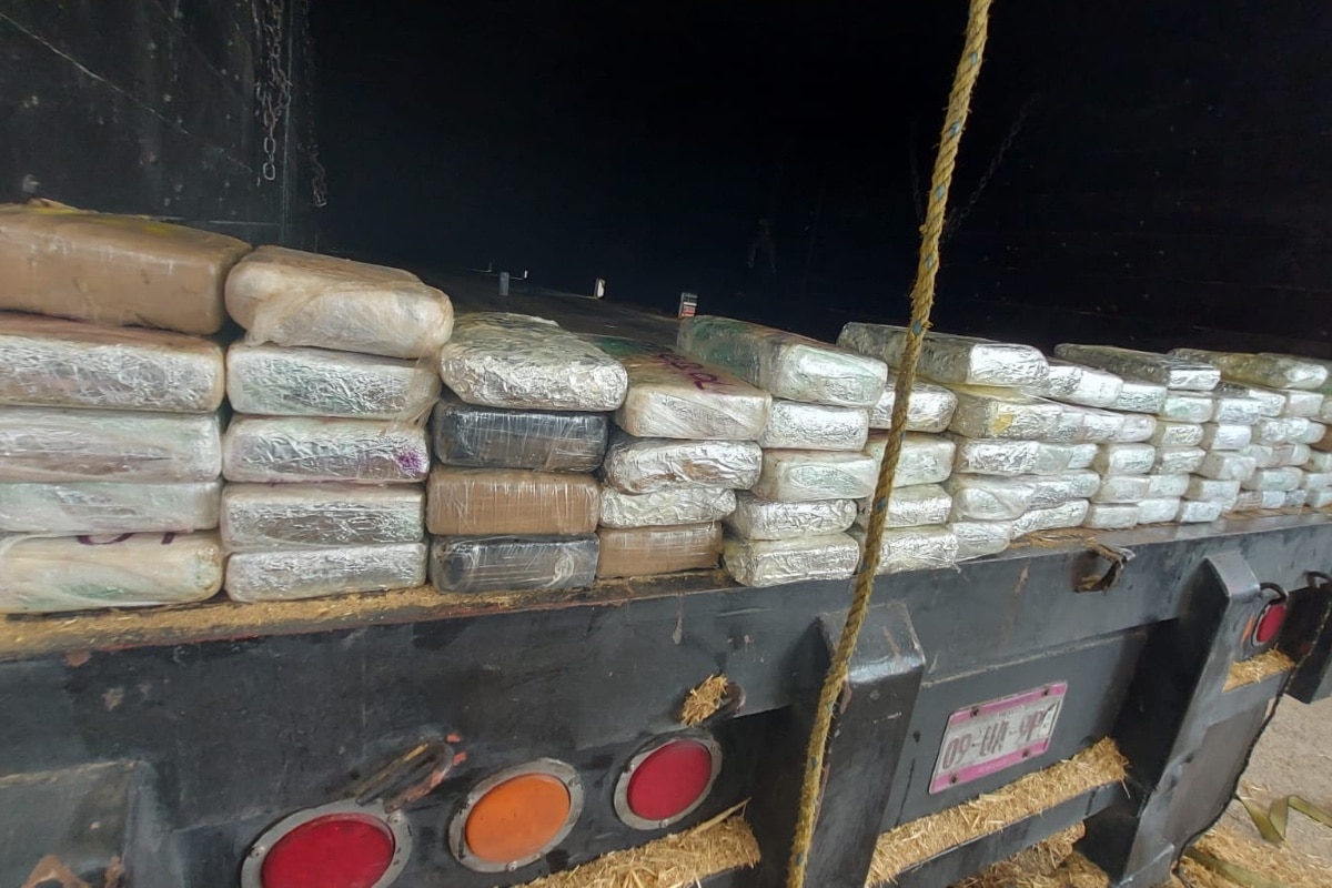 Encontraron camión con cocaína en Reynosa
