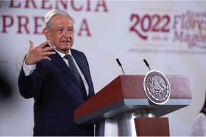 Andrés Manuel López Obrador en conferencia de prensa.