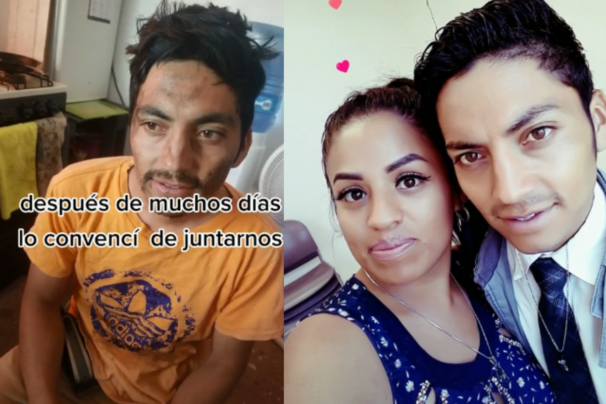 Foto: TikTok/ @makeup_by_lakiza | ¡Una lavadita y a la casa! Mujer presume a su novio que ‘salvó’ de las calles