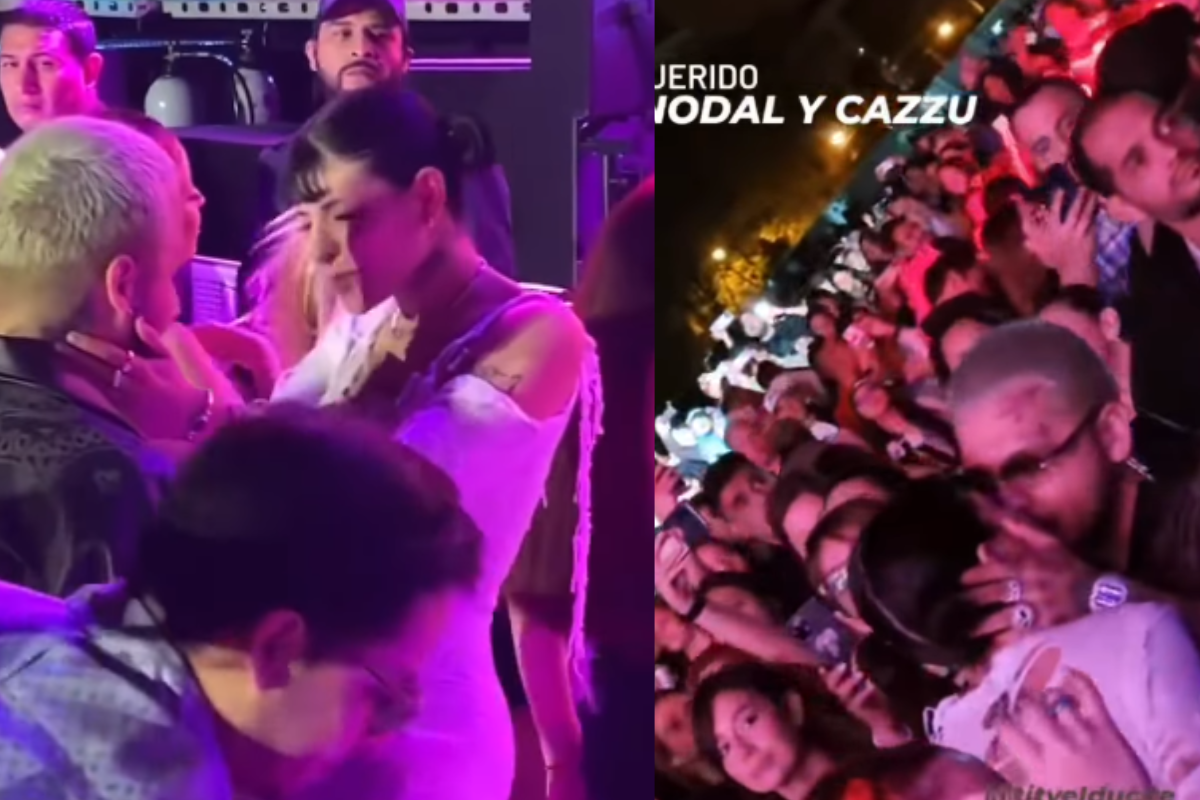 Christian Nodal y la cantante Cazzu asisten juntos al concierto de Wisin y  Yandel en Guatemala