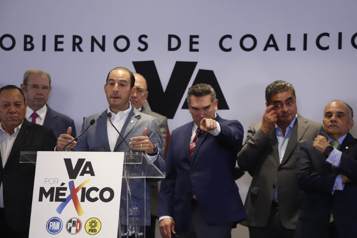 Va por México anunció la creación de una Ley de Gobiernos de Coalición.