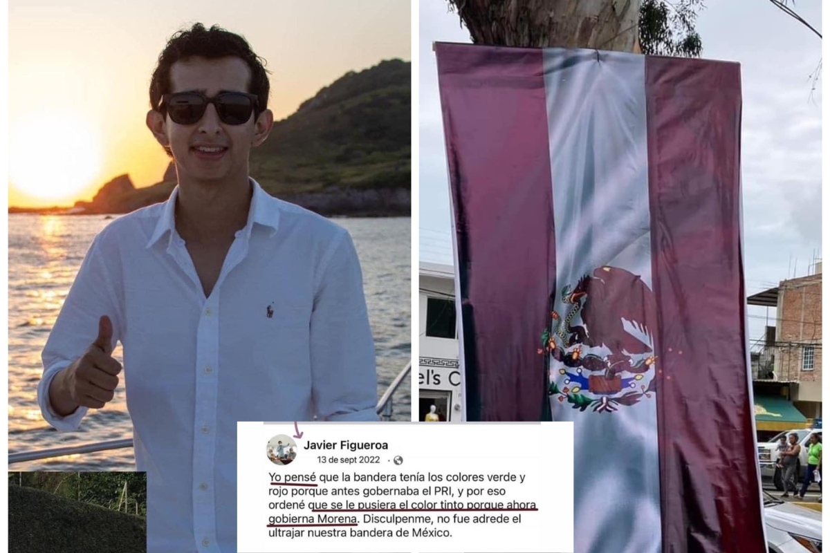 Renuncia funcionario responsable de la Bandera con colores de Morena