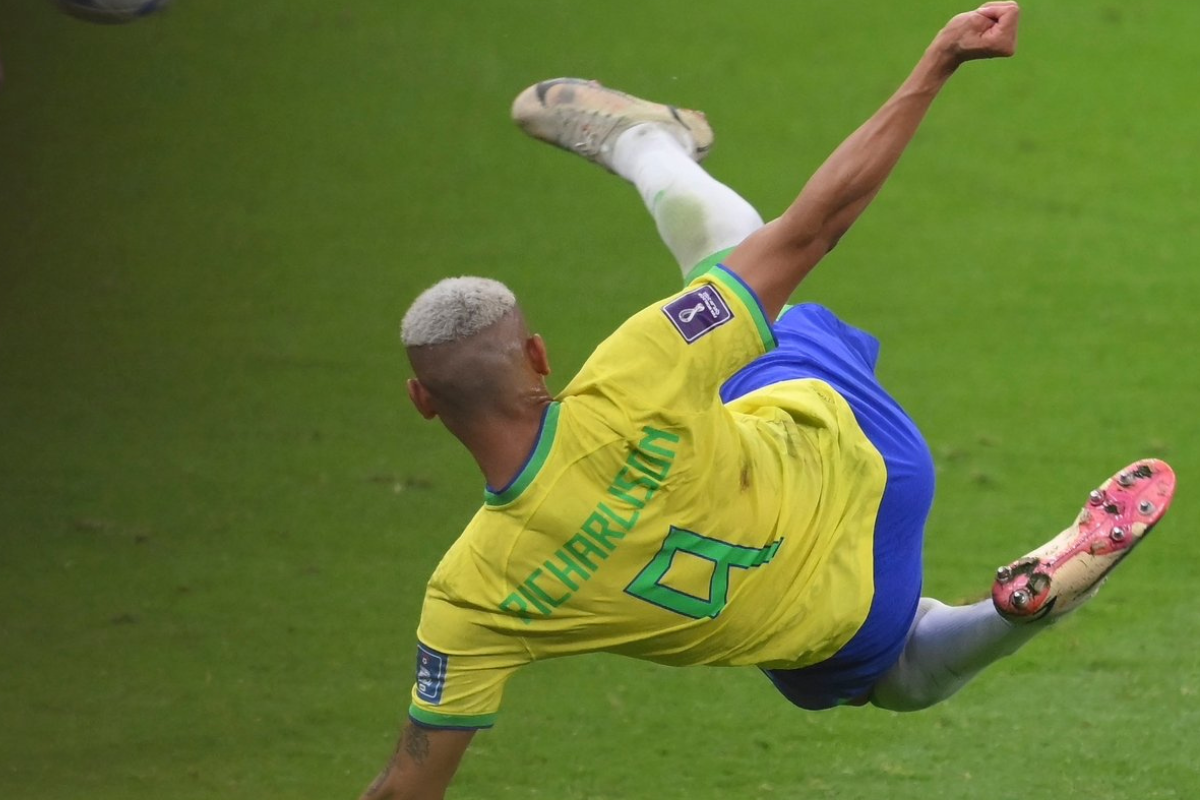 Foto:Twitter/@¡Se lo llevó! Richarlison se lleva el premio al mejor gol del Mundial de Qatar 2022