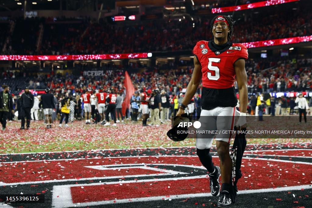 Foto: AFP | Georgia, tras el arranque de juego que puso a ambos con marcador de 7-7, consiguió un total de 58 puntos.