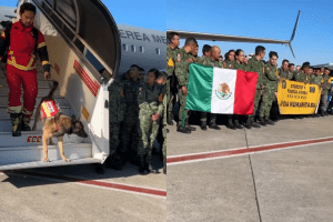 Foto:Captura de pantalla|VIDEOS: Así llegaron los rescatistas mexicanos a Turquía tras el terremoto