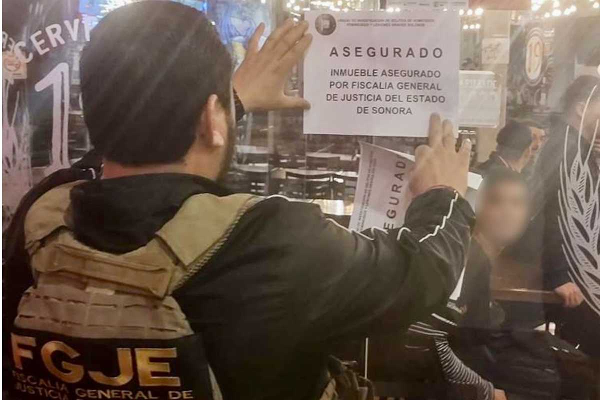 La Fiscalía de Sonora aseguró de manera temporal el bar en el que murió un cliente presuntamente a golpes.