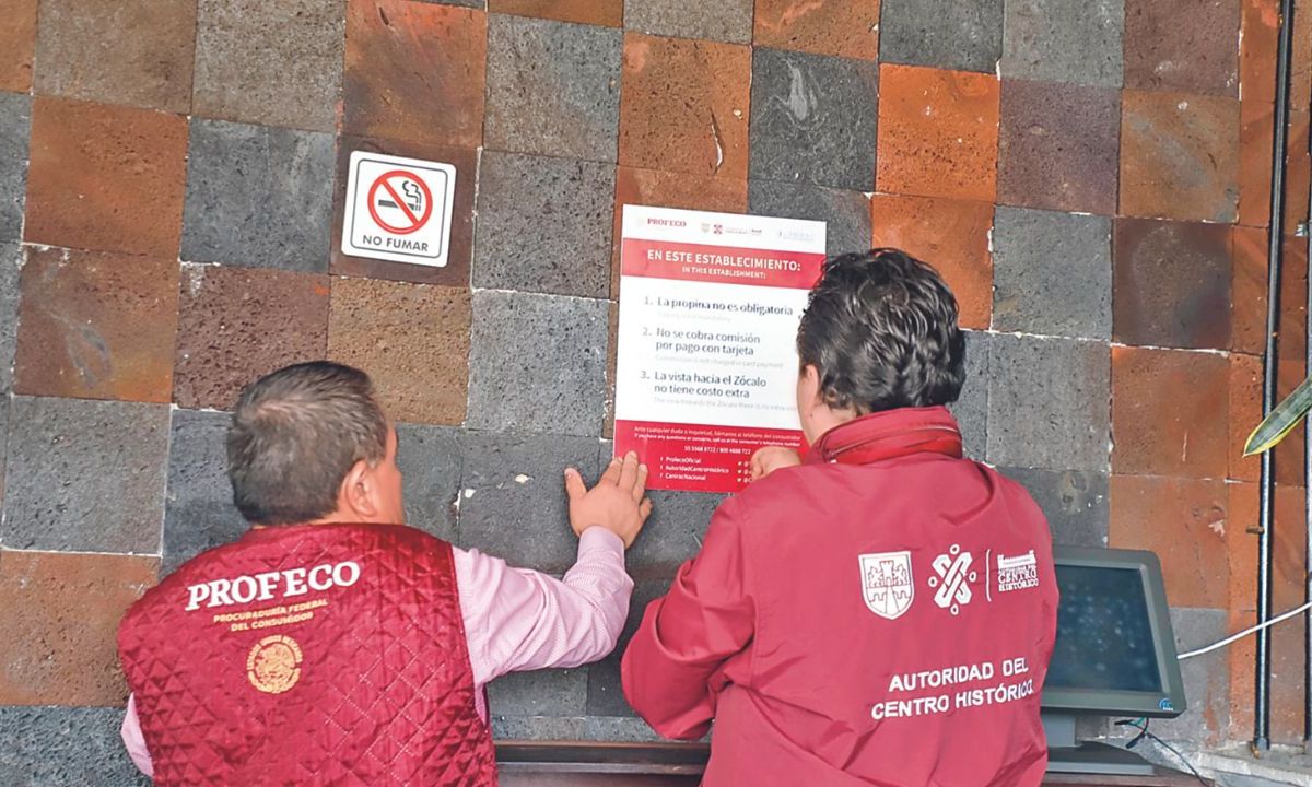 Representantes de la Autoridad del Centro Histórico, Policía Turística y Profeco realizaron visitas de verificación