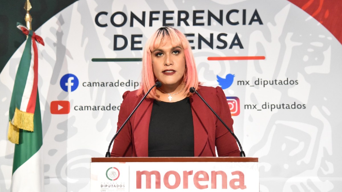 Morena | Diputada trans María Clemente García (Morena).