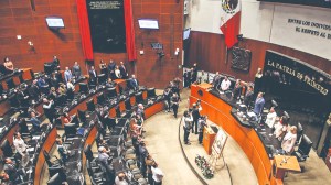 El Senado aprobó eliminar el tope a los gastos de comunicación social; podría pasar al Pleno.