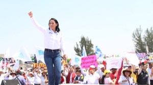 Alejandra del Moral llamó a la reconciliación desde Texcoco.