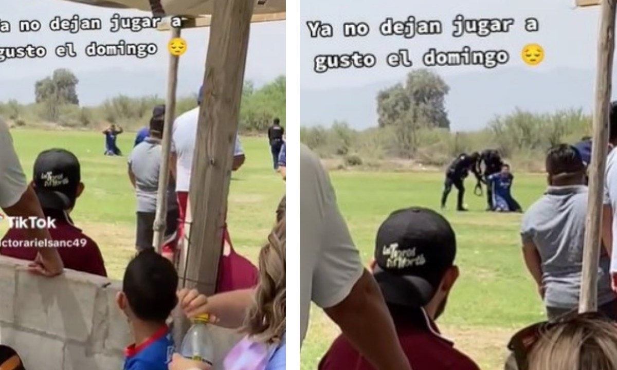 detenido partido de futbol