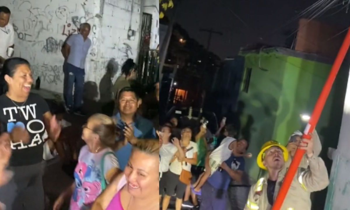 Habitantes de Monterrey se emocionan tras la reconexión del suministro de luz luego de estar varios días sin el servicio