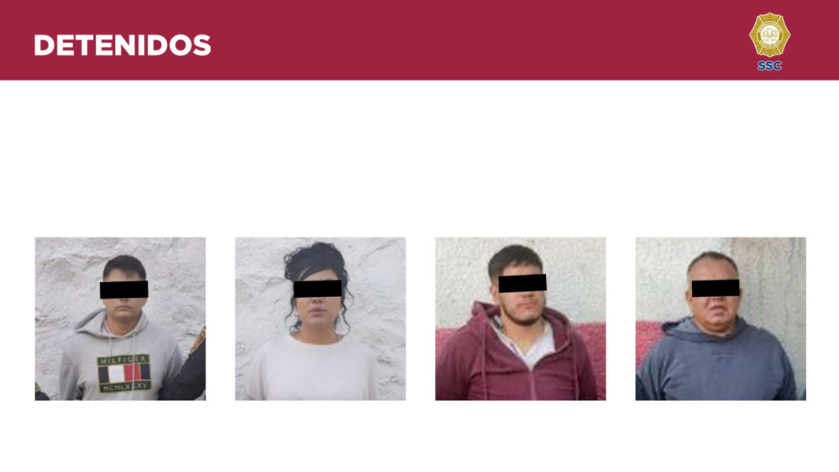 Foto: SSC CDMX | La SSC dio a conocer que hubo cuatro detenidos por robo en la alcaldía Álvaro Obregón.