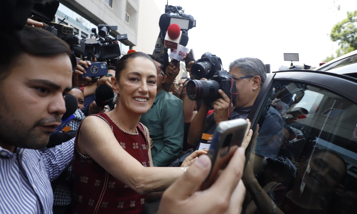 Foto: Gabriela Esquivel | Claudia Sheinbaum fue otra de las más esperadas en su llegada al Consejo de Morena.