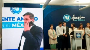 Foto: Jorge X. López | En conferencia de prensa García Cabeza de Vaca evitó precisar si se ubicaba físicamente en territorio nacional o no.