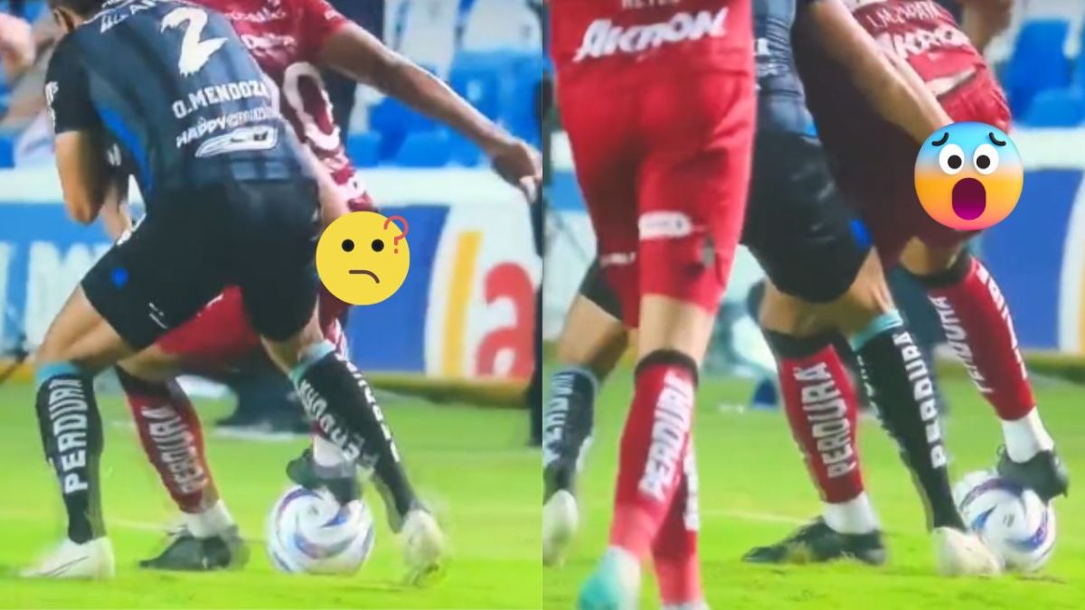 Expulsan a Omar Mendoza por meterle mano en el trasero a rival en el juego Querétaro-Atlas