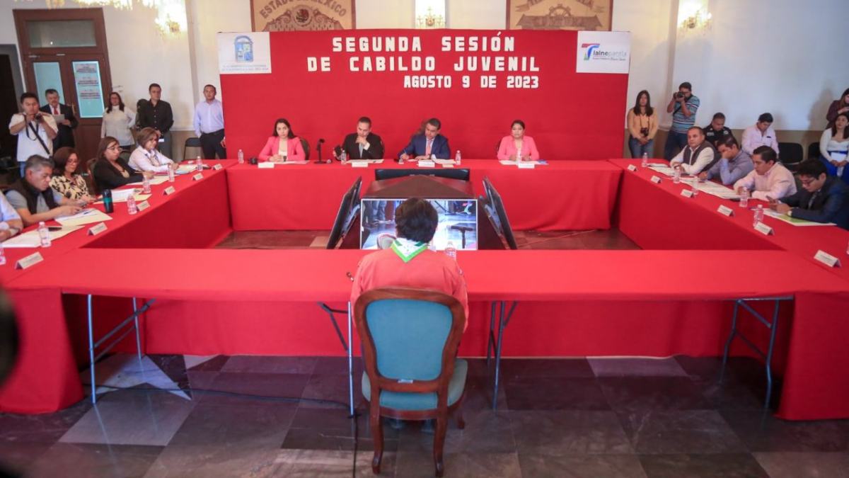 Durante la Segunda Sesión de Cabildo Juvenil presidida por Marco Antonio Rodríguez Hurtado, las y los jóvenes participantes, plantearon propuestas en materia ambiental, salud, inclusión, arte, deporte, derechos humanos y servicios públicos