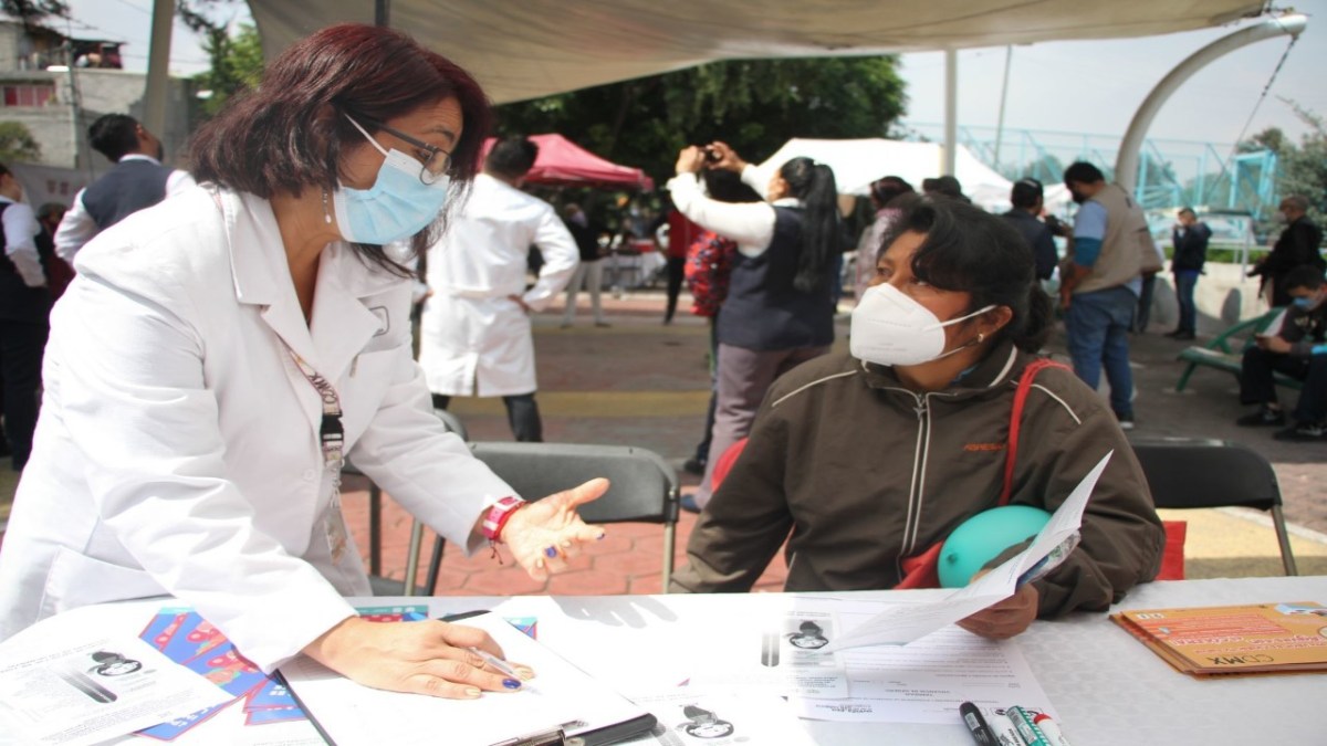 fotografía tomada en una feria del bienestar en la CDMX