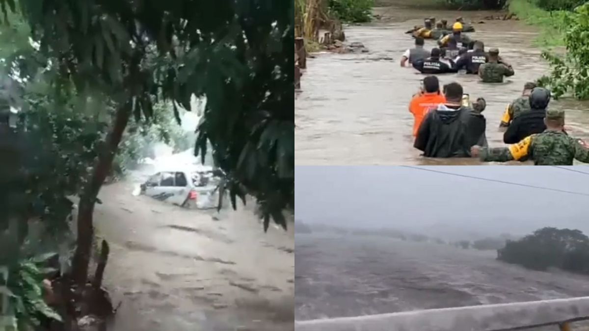 Se desborda río de Tecpan de Galeana