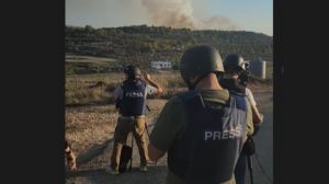 En redes circula un clip que fue grabado minutos antes de que cayera el misil que lanzó Israel a Líbano