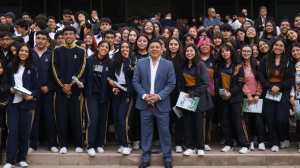 El Gobernador Ricardo Gallardo Cardona, quien este jueves encabezó el relanzamiento del programa Beca-Crédito a universitarios