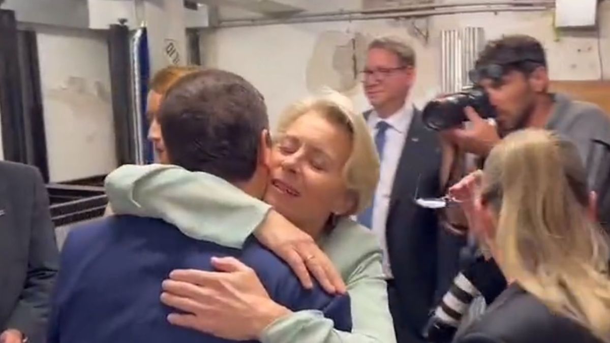 Foto:Captura de pantalla|VIDEO: Trasladan a Ursula Von Leyen a un refugio antiaéreo tras activarse la alerta en Israel