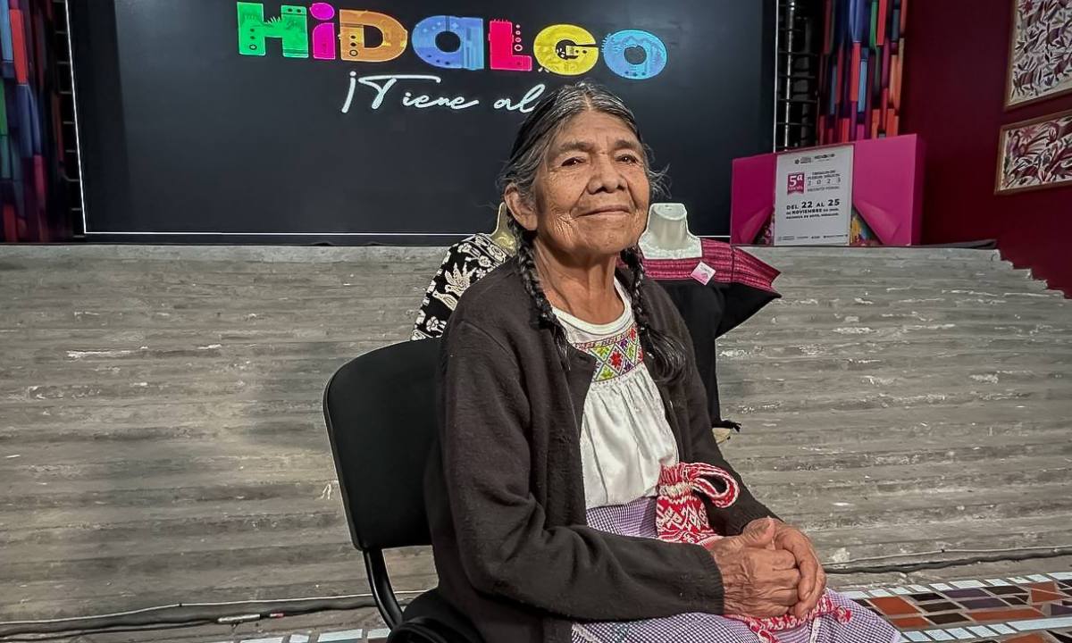 Bordados de Martina García Cruz son el legado de artesanos del telar de cintura en la región del Valle del Mezquital, en Hidalgo.