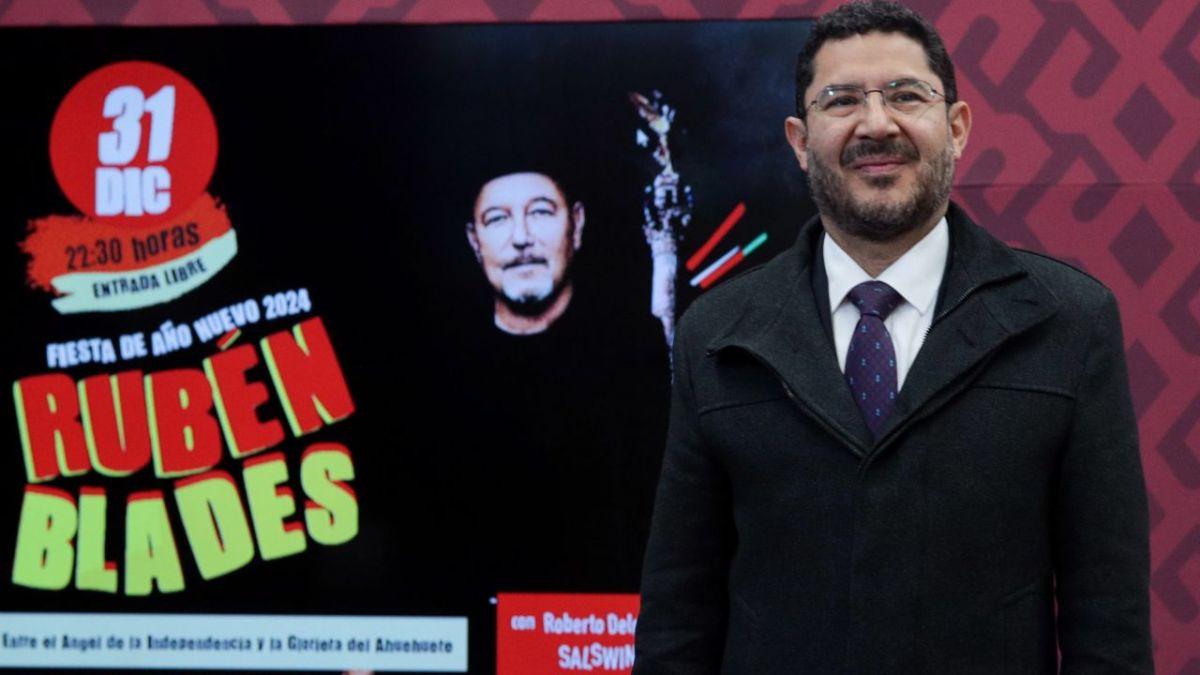 Anunciaron que la noche del 31 de diciembre, Rubén Blades dará un concierto en el Ángel de la Independencia, sobre Av. Paseo de la Reforma