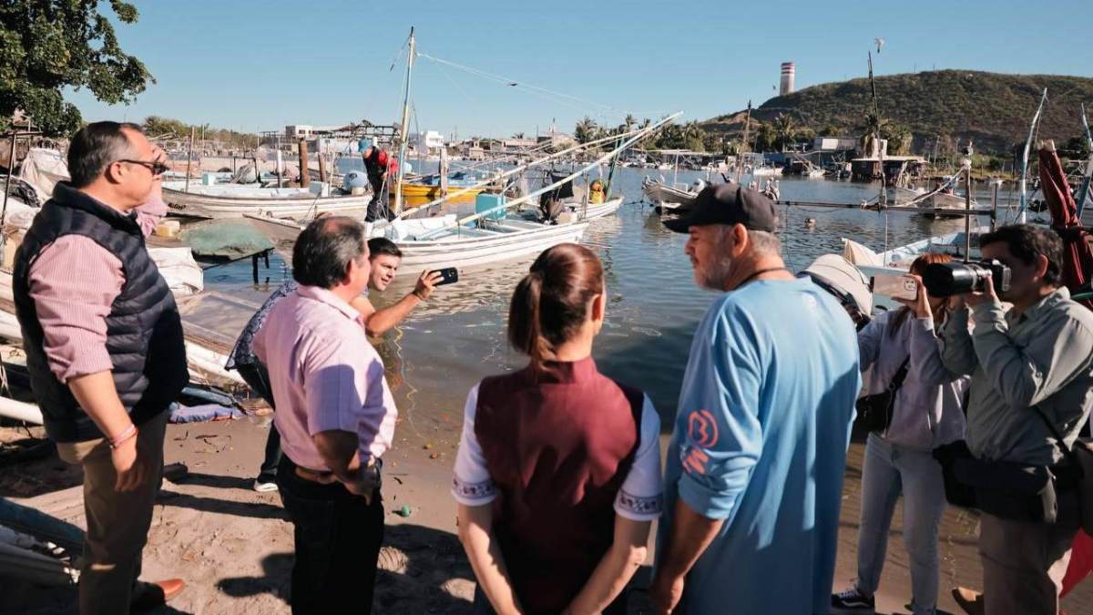 La precandidata de la coalición “Sigamos Haciendo Historia”, Claudia Sheinbaum, recibió el apoyo de pescadores y acuicultores de Sinaloa