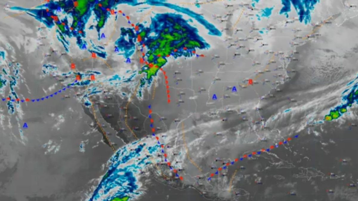 La masa de aire ártico asociada al frente modificará sus características térmicas, permitiendo el aumento gradual en las temperaturas diurnas