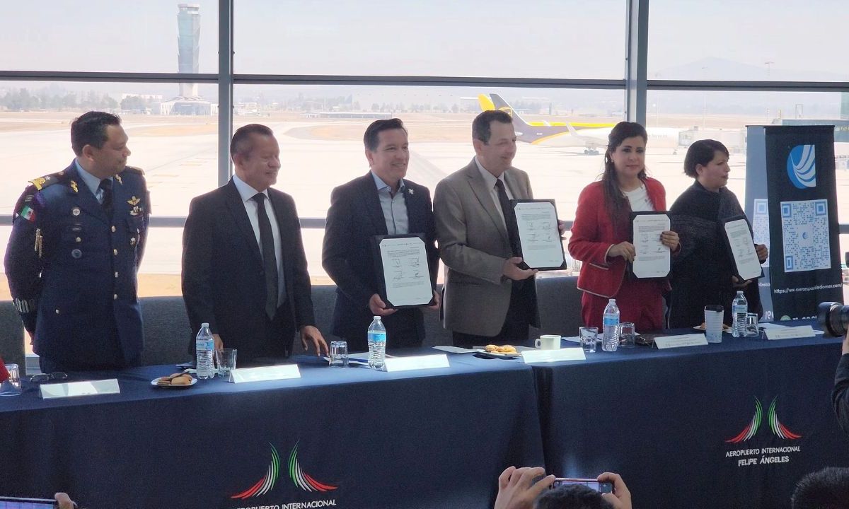 Hidalgo, Edomex y CDMX firmaron convenio para promover cluster aeroespacial metropolitano