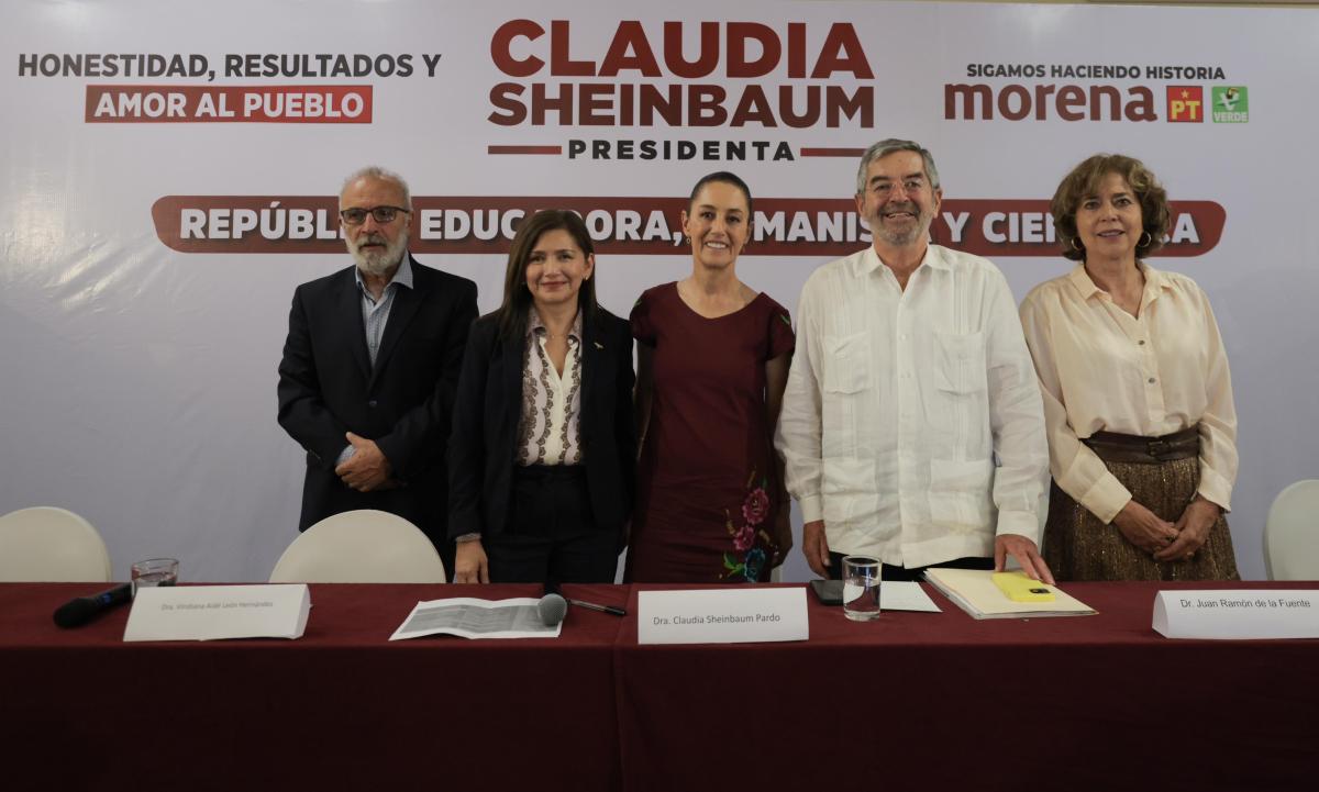 La presidenciable Claudia Sheinbaum presentó el eje "República Educadora, Humanista y Científica" en Cuernavaca, Morelos.