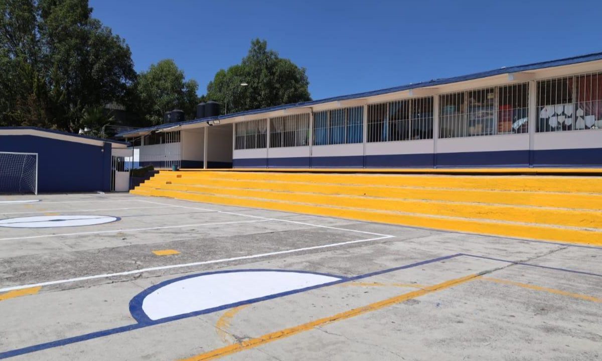 Rehabilita Huixquilucan primaria en San Fernando para el desarrollo académico de los estudiantes