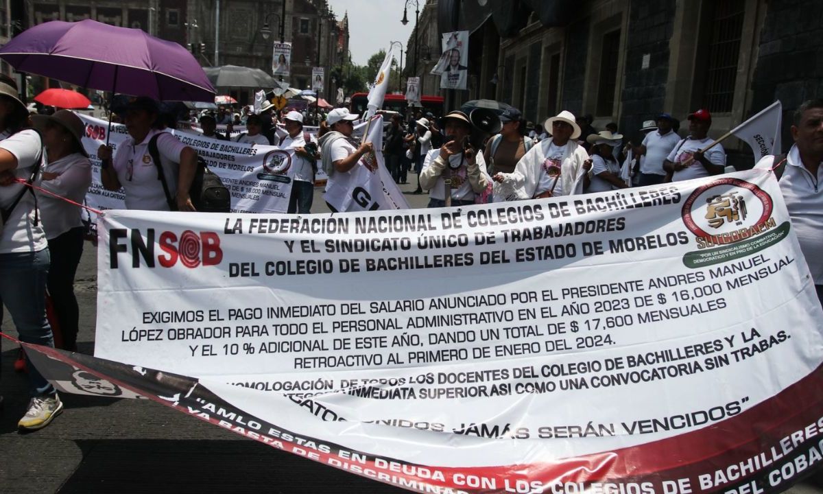 CNTE no para con las protestas, seguirán en las calles de la Ciudad de México