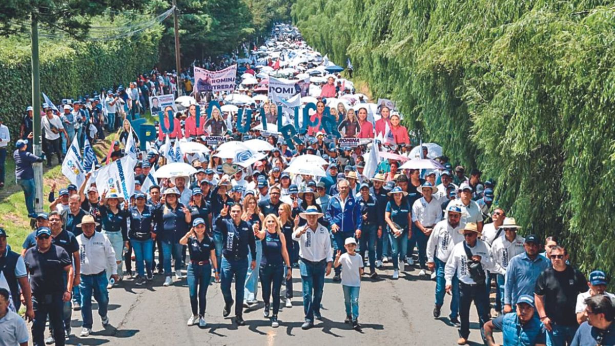 La aspirante encabezó la “Caminata por la Victoria” y dijo que son los candidatos con más alto perfil y pidió a la gente salir a votar el próximo 2 de junio.