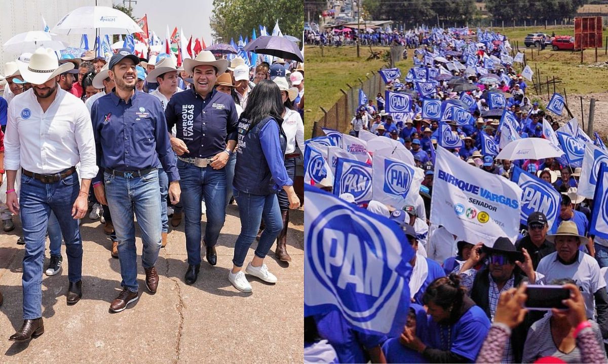 Marko Cortés y Enrique Vargas encabezan la "Caminata de la victoria"