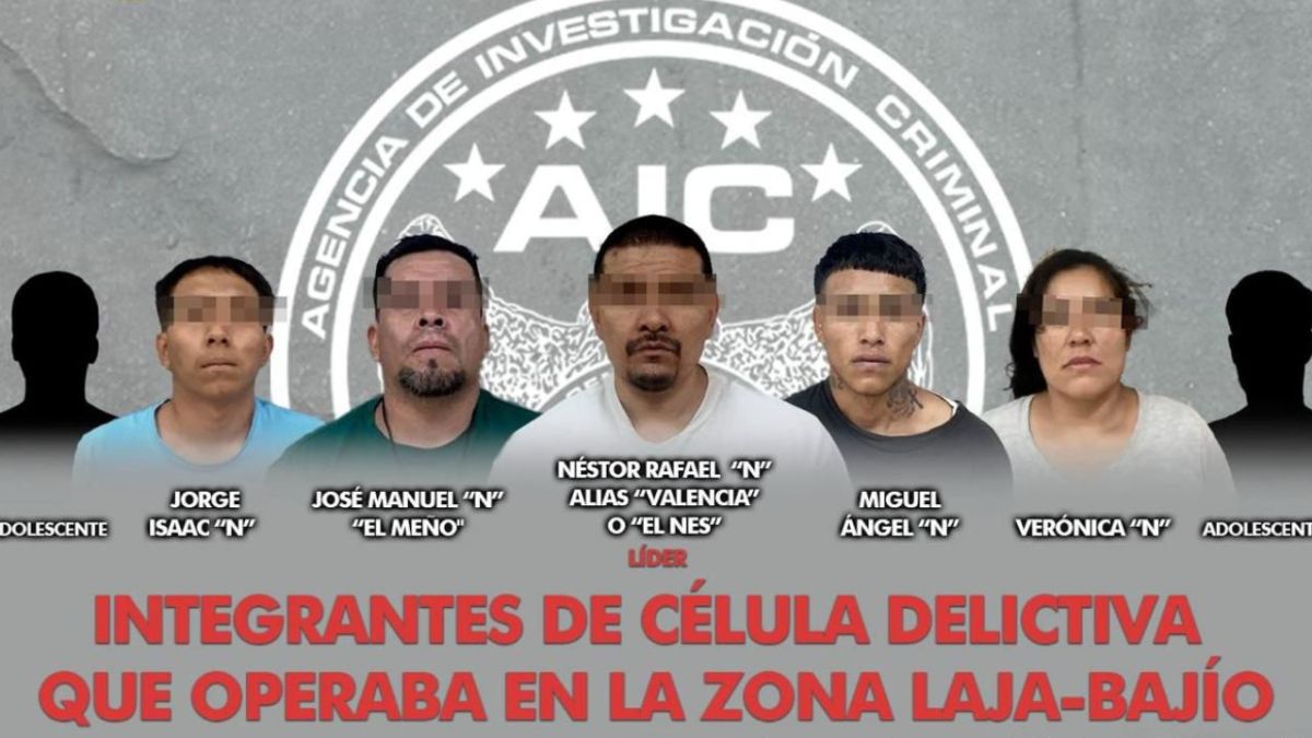 Los detenidos son Néstor Rafael “N” alias “Valencia” o “El Nes”, José Manuel “N” alias “Meño”, Miguel Ángel “N”, Verónica“N”, Jorge  Isaac “N”