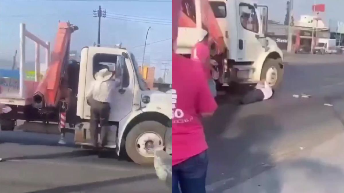 Maderito, candidato a la alcaldía de MTY, cae desde un camión en movimiento