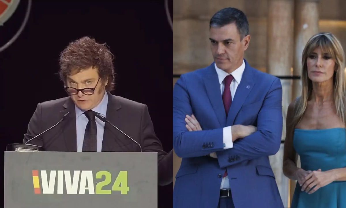 Milei llama "corrupta" a Begoña Gómez, esposa del presidente Pedro Sánchez