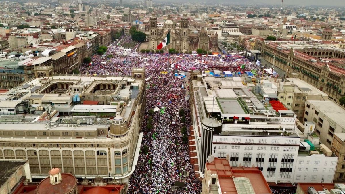 Asisten más de 500 mil personas a cierre de campaña de Brugada y Sheinbaum