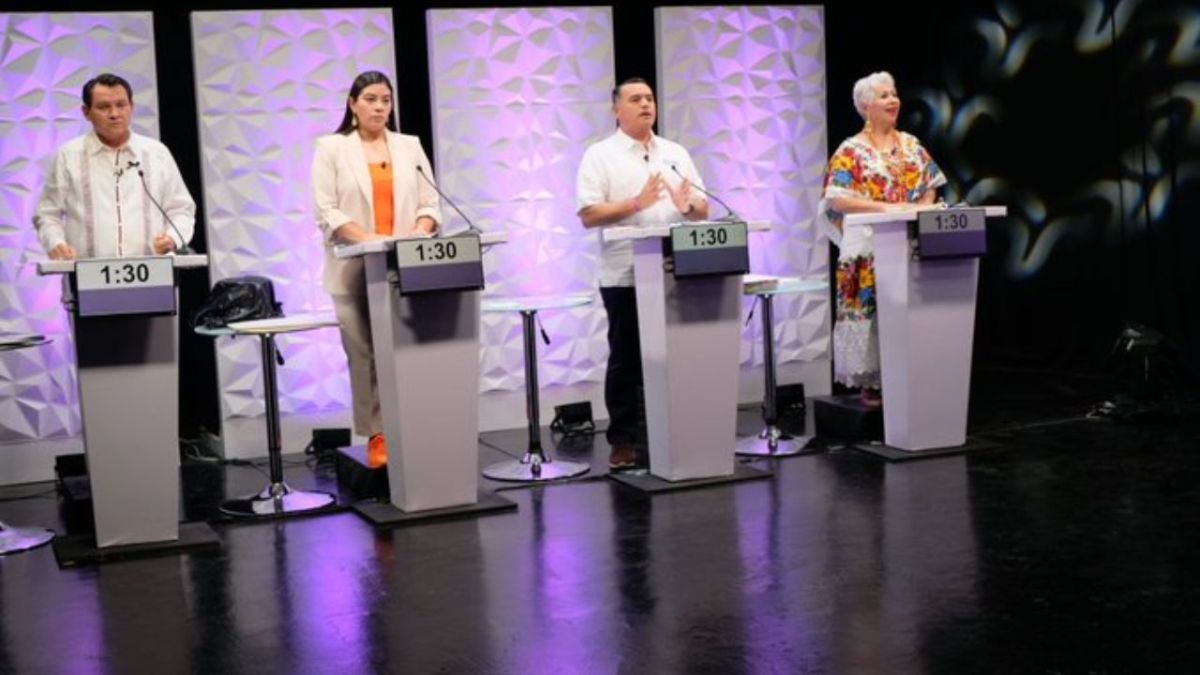 Debate gubernamental en Yucatán: Candidatos exponen propuestas y se enfrentan