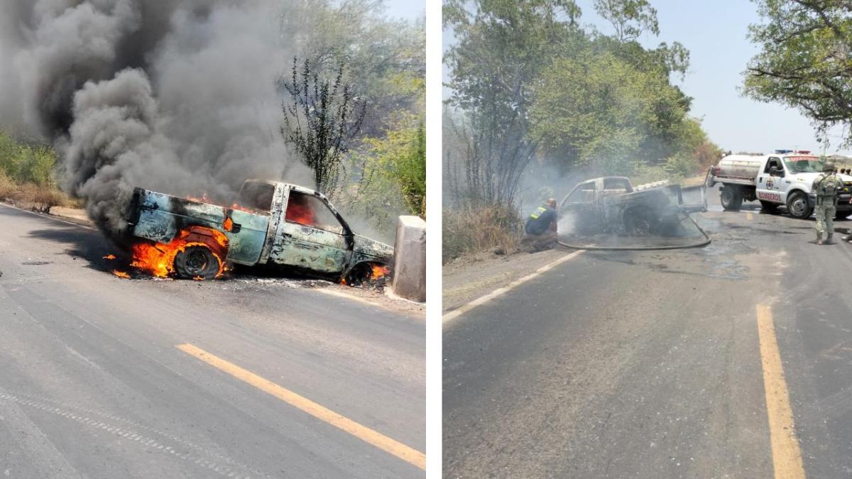 La tarde de este sábado se reportaron bloqueos y quema de vehículos en cuatro puntos del municipio de Buenavista, en el estado de Michoacán