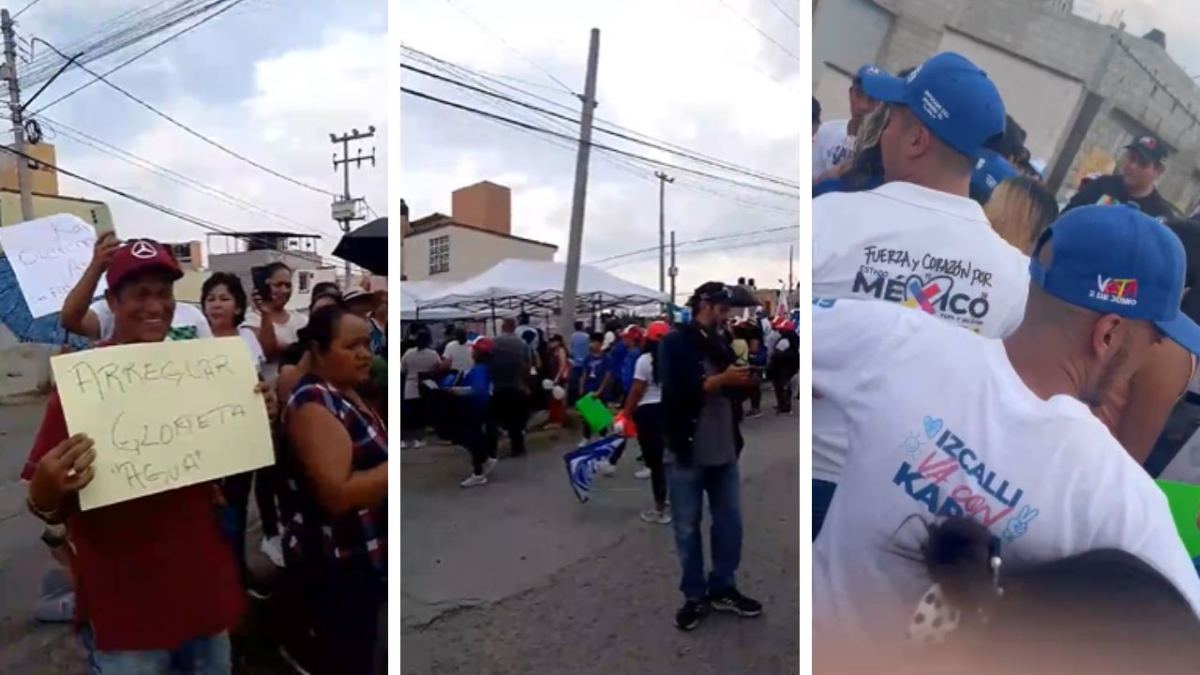 Habitantes de Lomas de Cuautitlán se confrontaron con integrantes del equipo de campaña de la candidata a presidenta municipal, Karla Fiesco