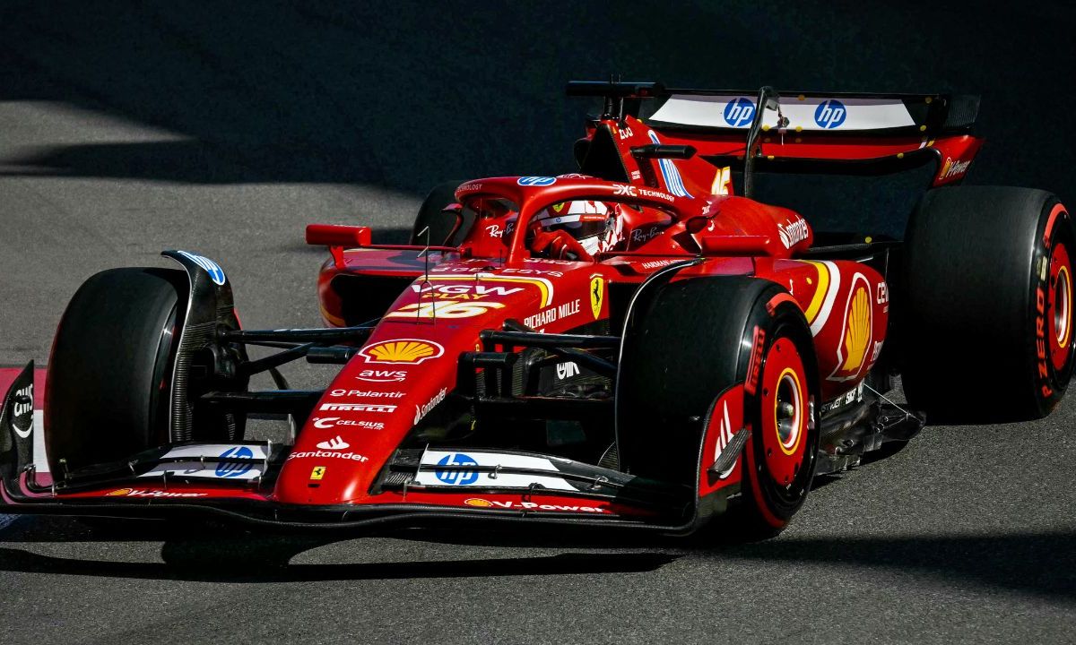 Charles Leclerc compitió durante la sesión de clasificación del Gran Premio de Mónaco de Fórmula Uno
